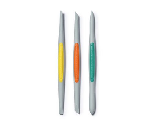 Xiem Clay Finishing Tool - Flex-Firm Silicone Set - Small - 3pcs (CFFS3)